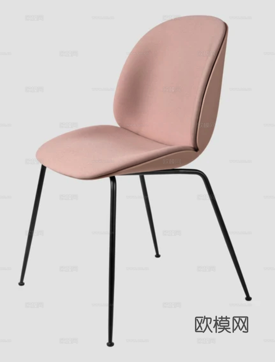 GUBI 餐椅3d模型下载（渲染图4）