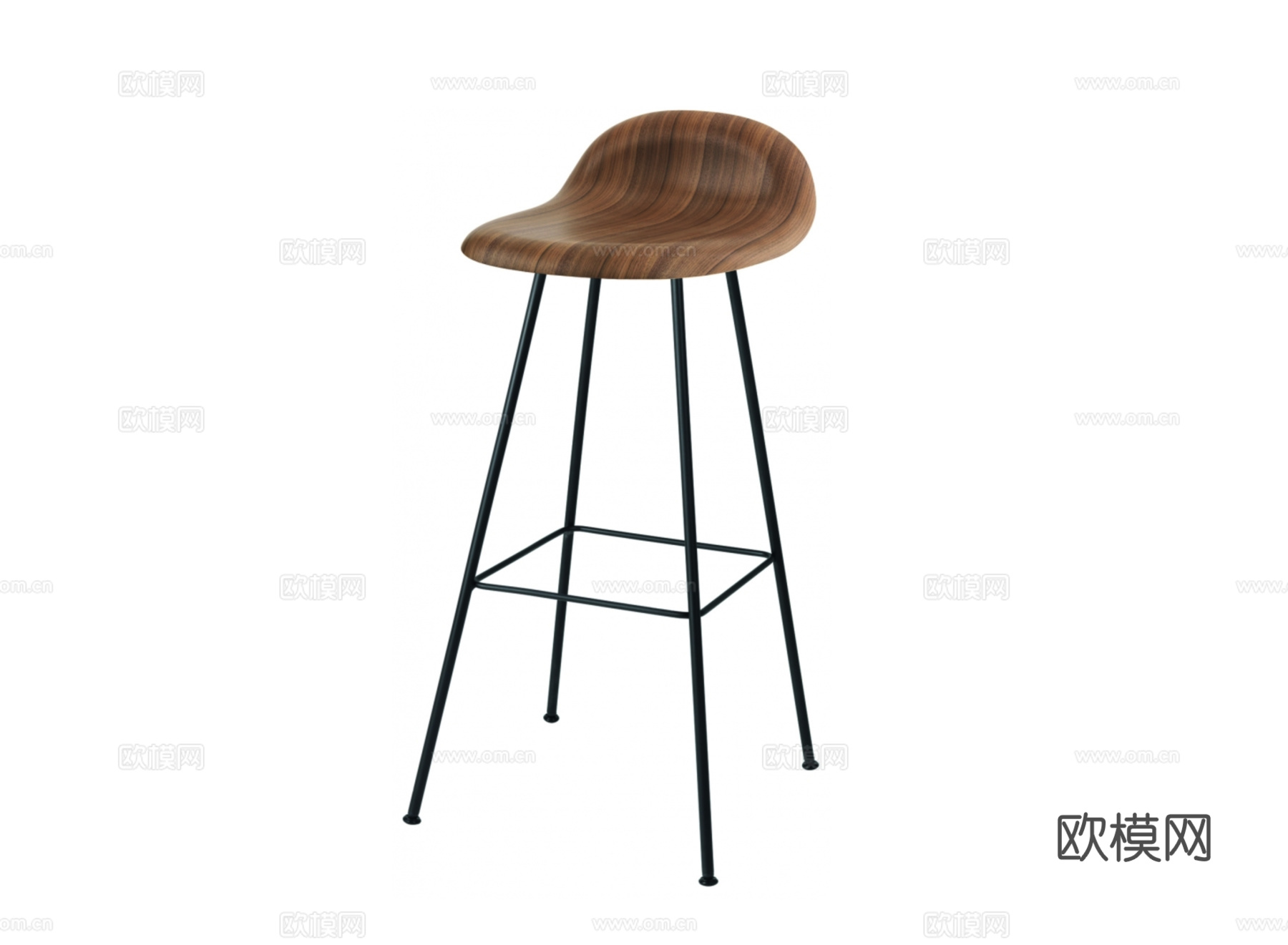GUBI 吧椅3d模型下载（渲染图1）