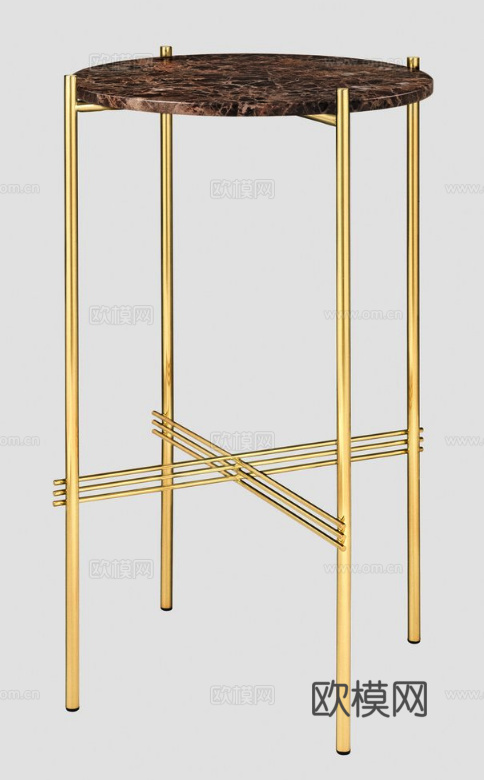 GUBI 轻奢角几 花几3d模型下载（渲染图5）