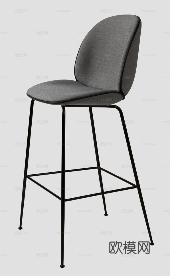 GUBI 吧椅3d模型下载（渲染图4）