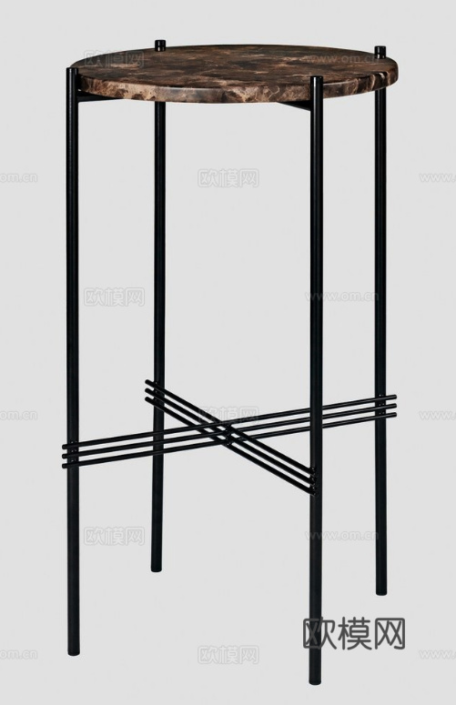 GUBI 轻奢角几 花几3d模型下载（渲染图4）