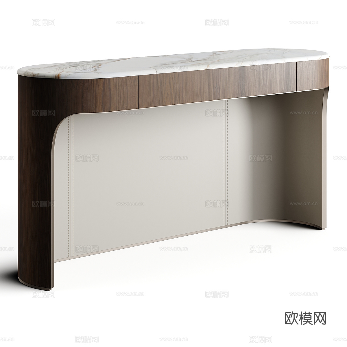 现代意式轻奢端景台 玄关桌3d模型下载（渲染图3）