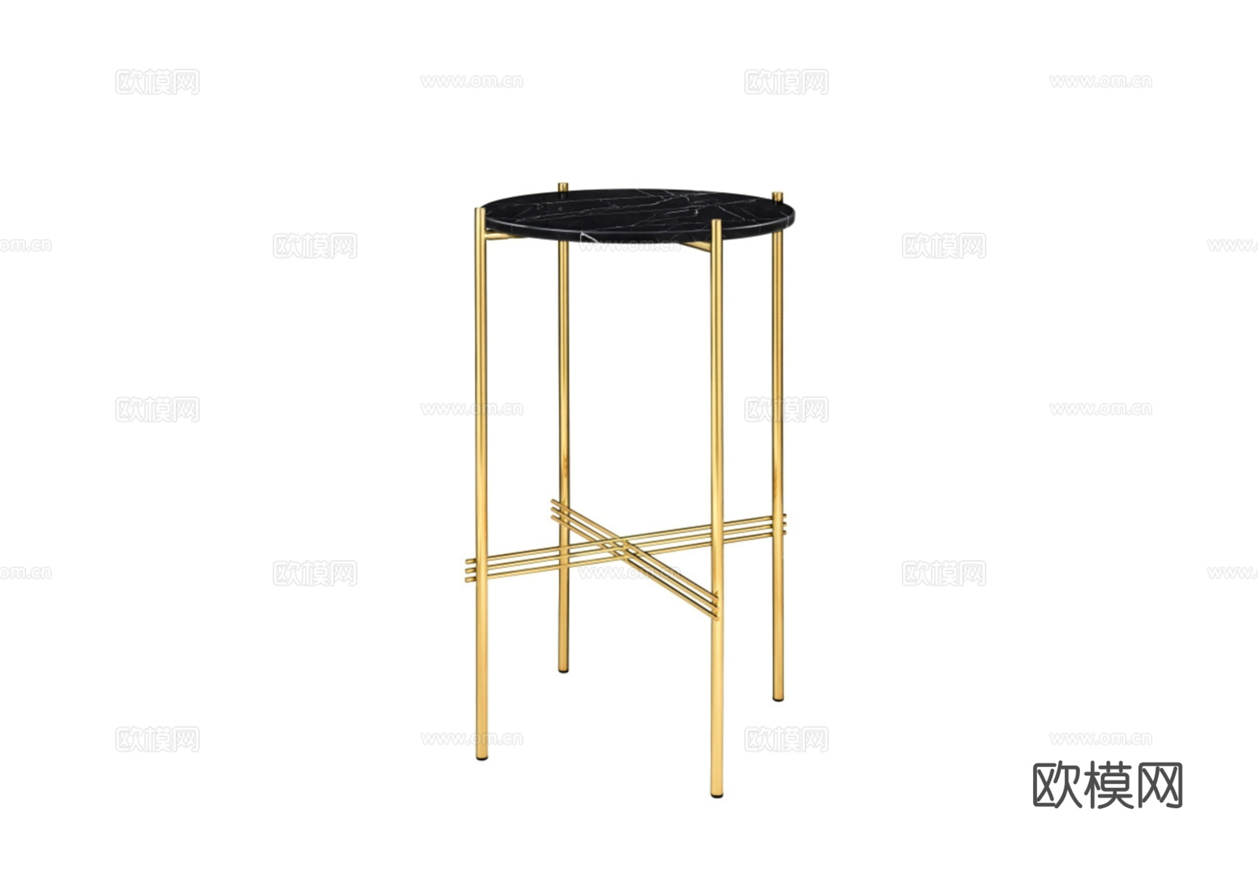 GUBI 轻奢角几 花几3d模型下载（渲染图1）