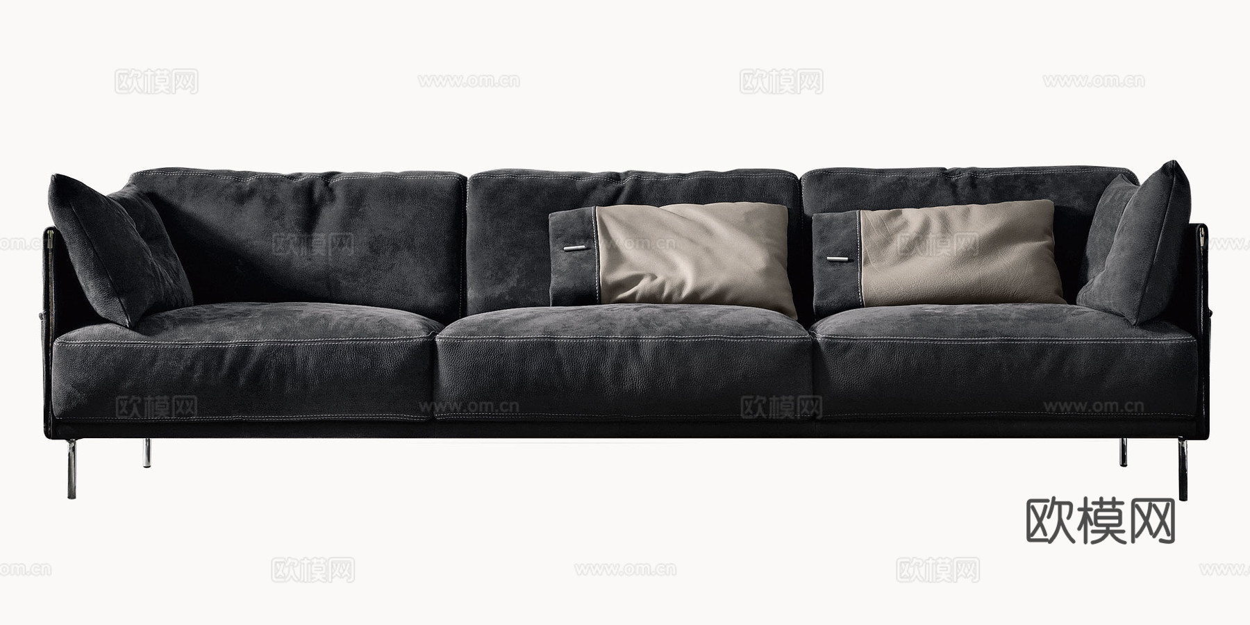 GAMMA 三人沙发3d模型下载（渲染图2）