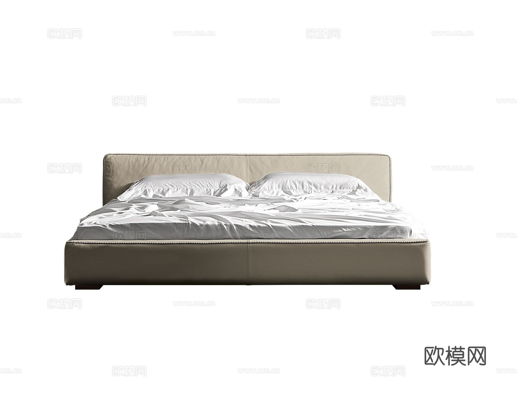 GAMMA 双人床3d模型下载
