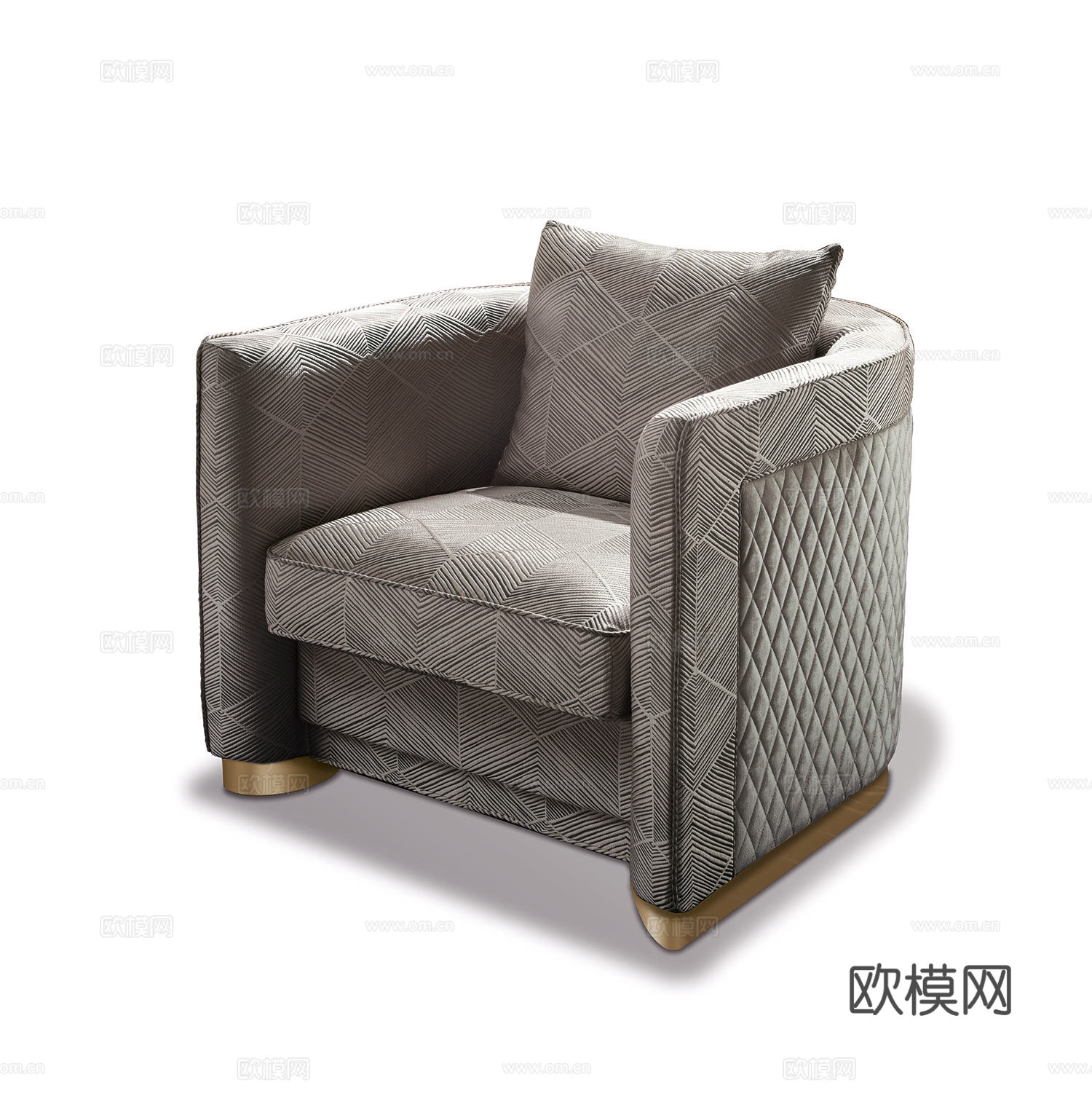 giorgio 意式单人沙发3d模型下载（渲染图2）