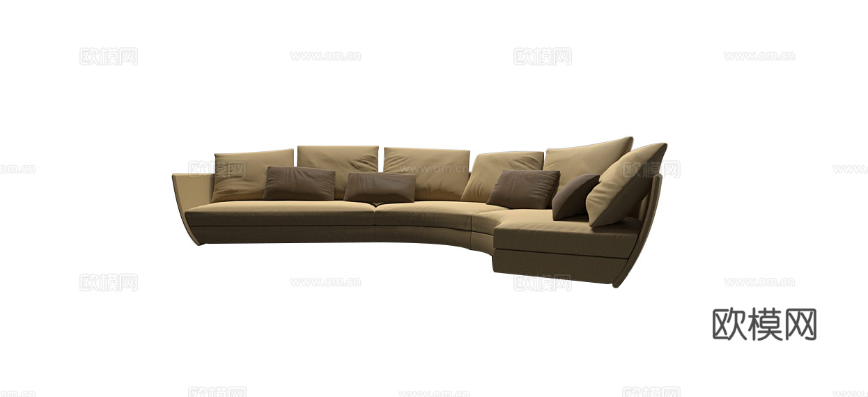 GIORGETTI 意式多人沙发3d模型下载（渲染图4）