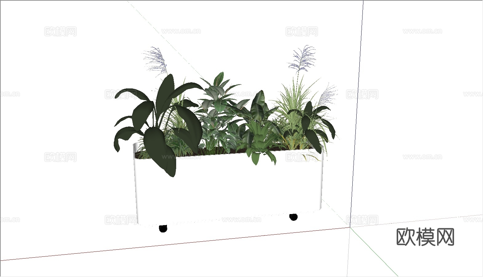 花箱su模型