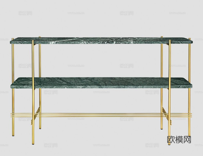 GUBI 置物架 边几3d模型下载（渲染图1）