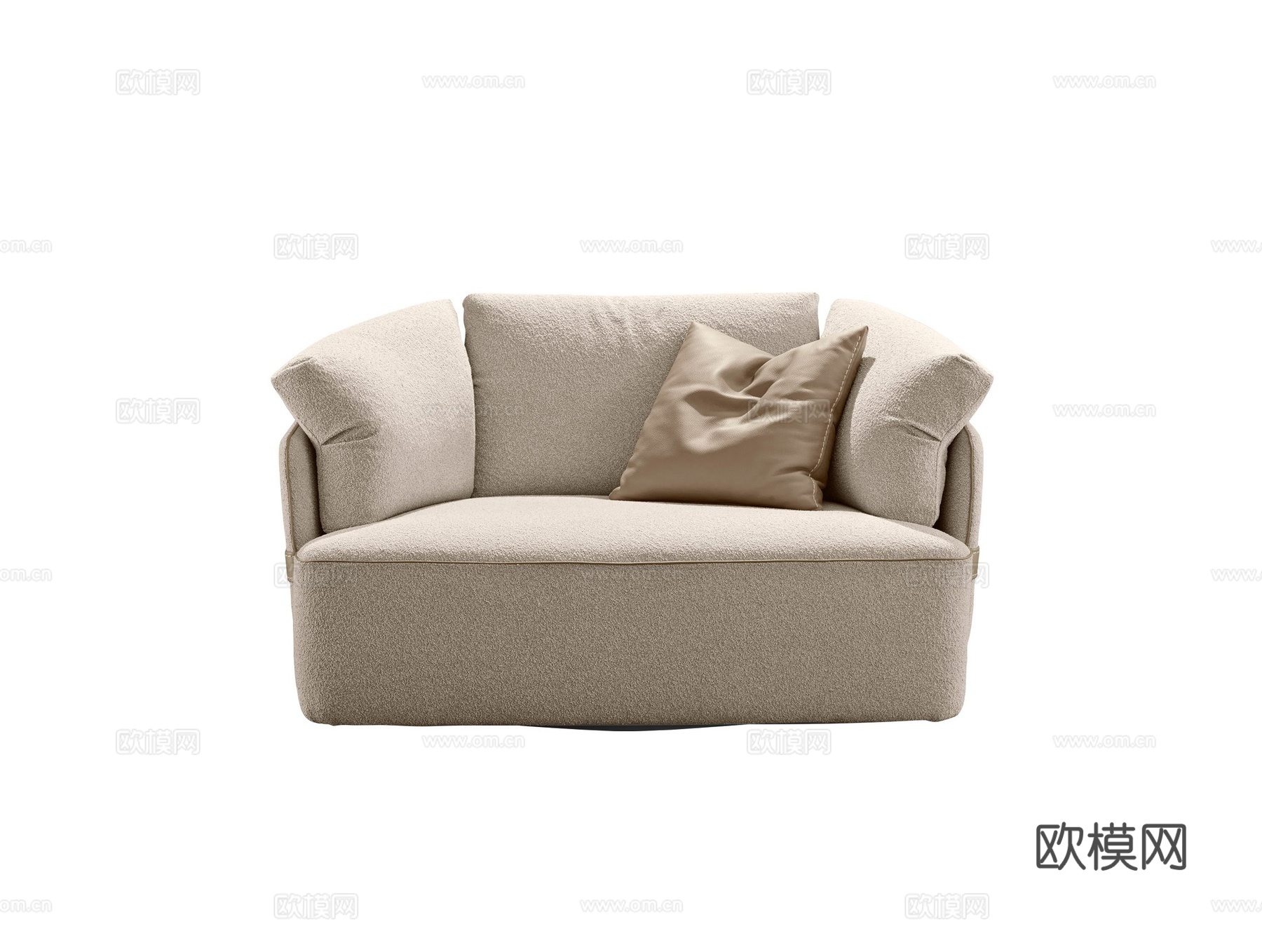 GAMMA 单人沙发3d模型下载（渲染图1）