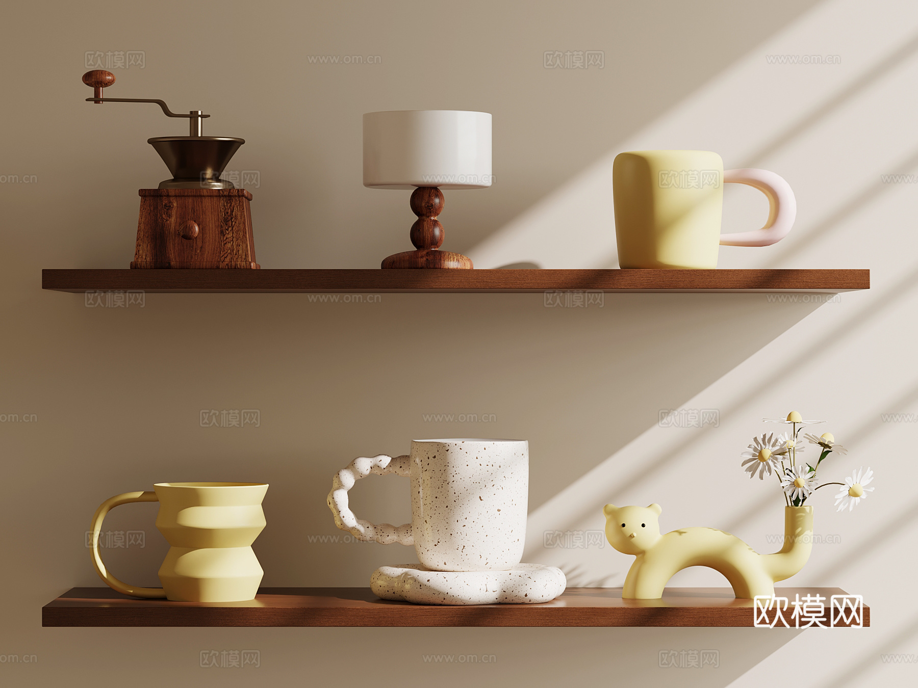 茶杯 马克杯 杯子 水杯su模型