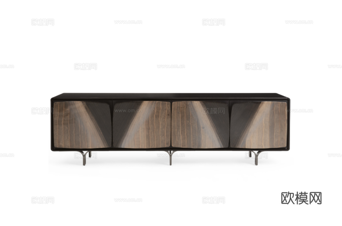 GIORGETTI 意式电视柜3d模型下载（渲染图1）