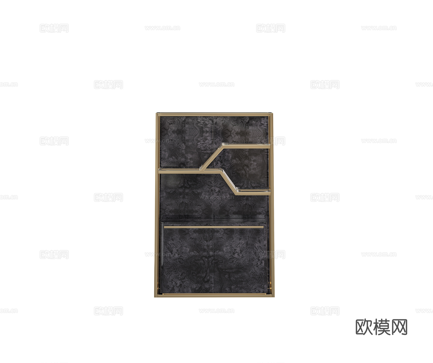 giorgio 意式酒柜酒架3d模型下载（渲染图1）