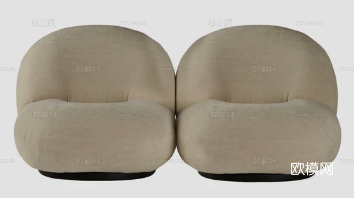 GUBI 双人沙发3d模型下载（渲染图3）