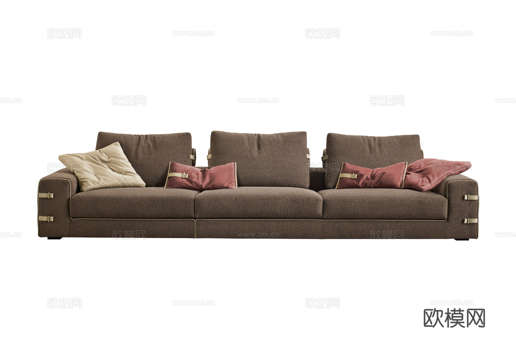 GAMMA 三人沙发3d模型下载（渲染图1）