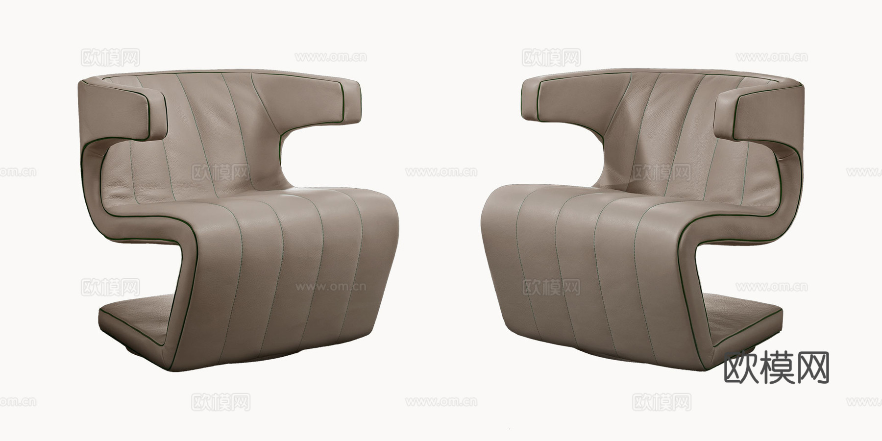 GAMMA 休闲椅3d模型下载（渲染图2）