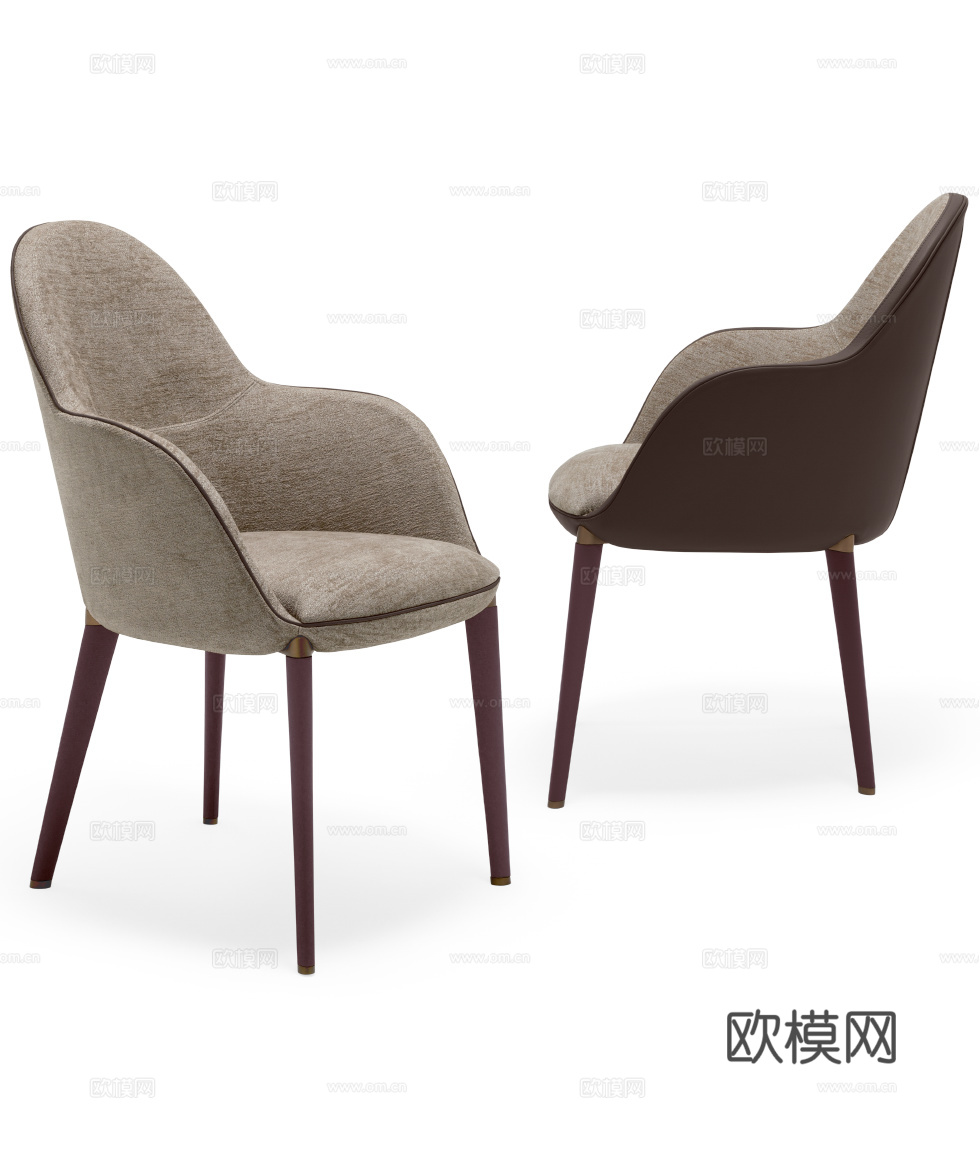 GIORGETTI 意式餐椅3d模型下载（渲染图3）