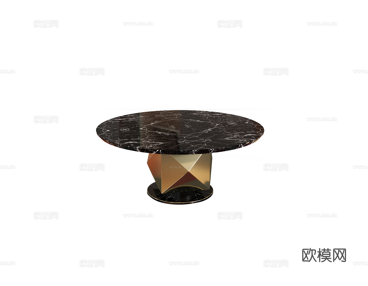giorgio 意式圆餐桌3d模型下载（渲染图2）