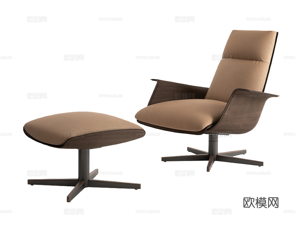 GIORGETTI 意式办公椅3d模型下载（渲染图1）