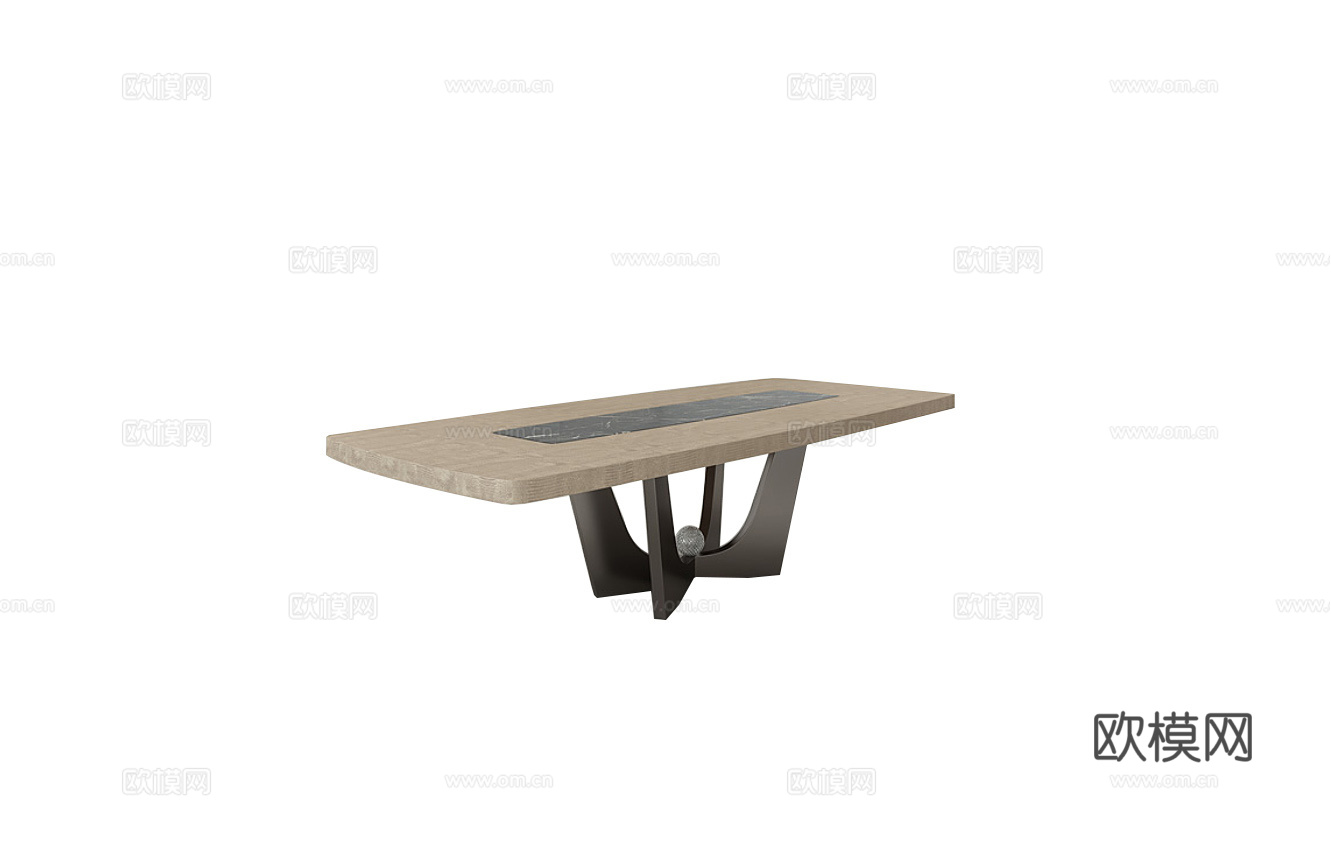 giorgio 意式长餐桌3d模型下载（渲染图1）