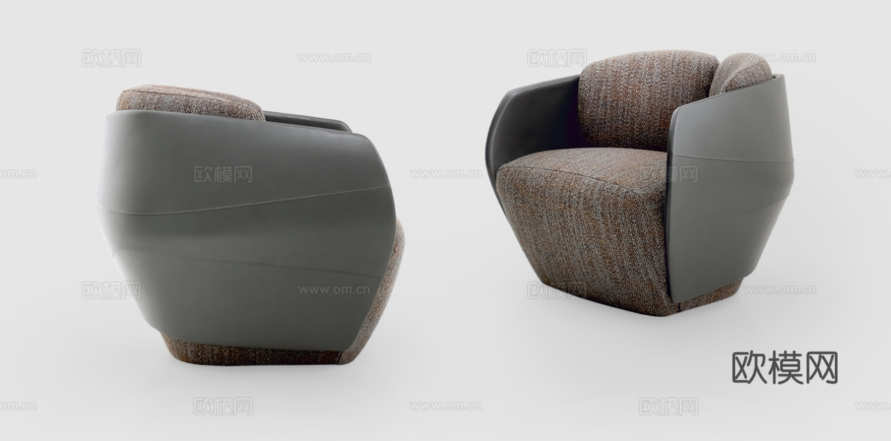 GIORGETTI 意式单人沙发3d模型下载（渲染图3）