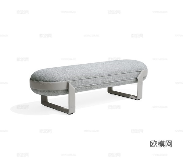 GIORGETTI 意式床尾凳3d模型下载