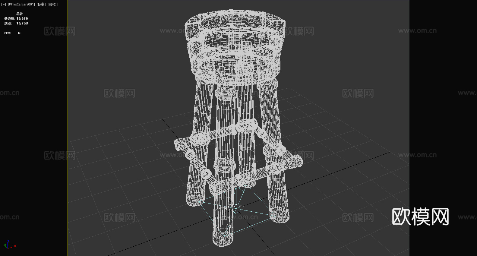凳子 吧凳 高凳 木凳 吧椅3d模型