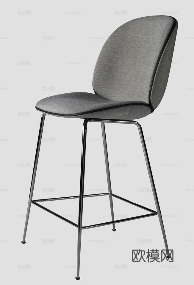 GUBI 吧椅3d模型下载（渲染图3）