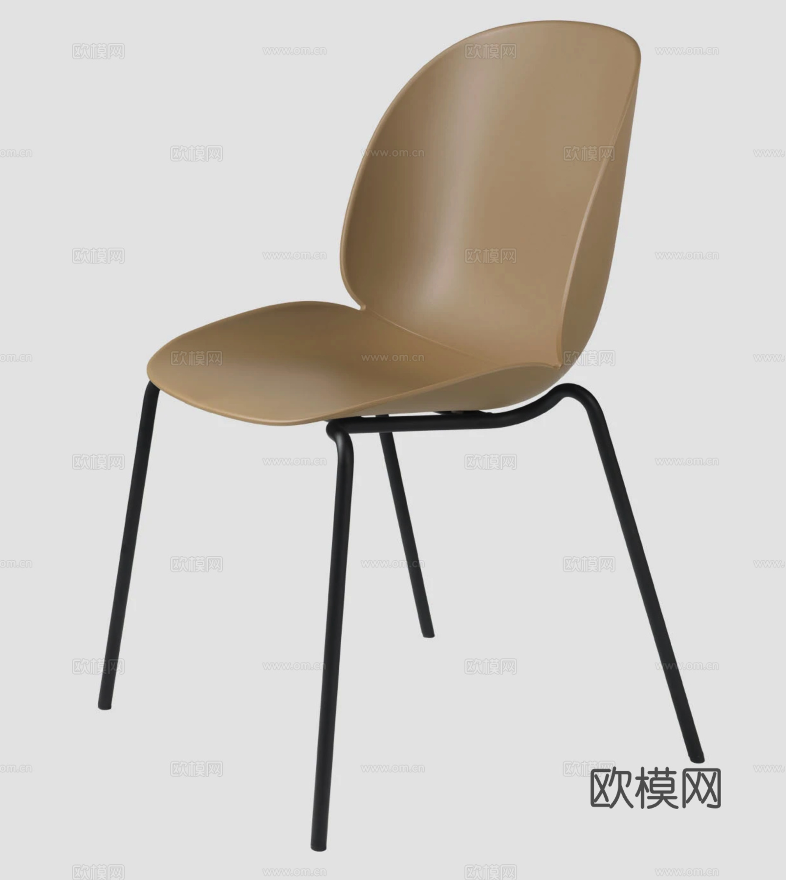 GUBI 餐椅3d模型下载（渲染图3）