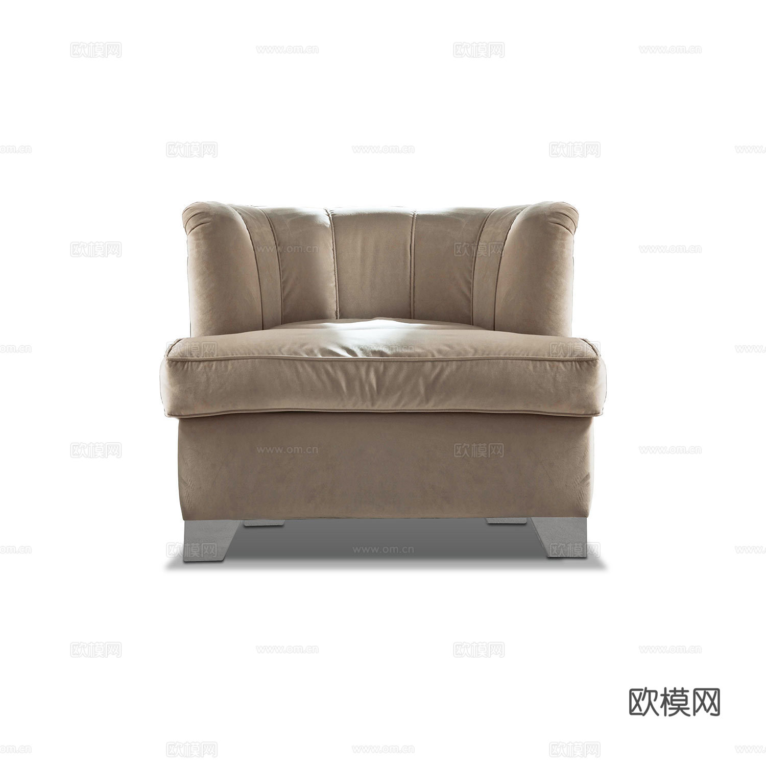 giorgio 意式单人沙发3d模型下载（渲染图1）