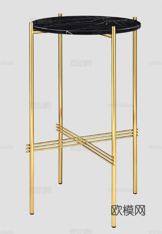 GUBI 轻奢角几 花几3d模型下载（渲染图6）