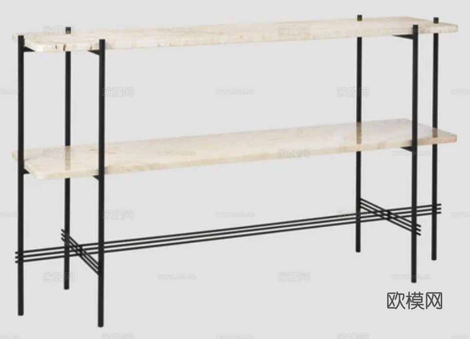 GUBI 置物架 边几3d模型下载（渲染图7）