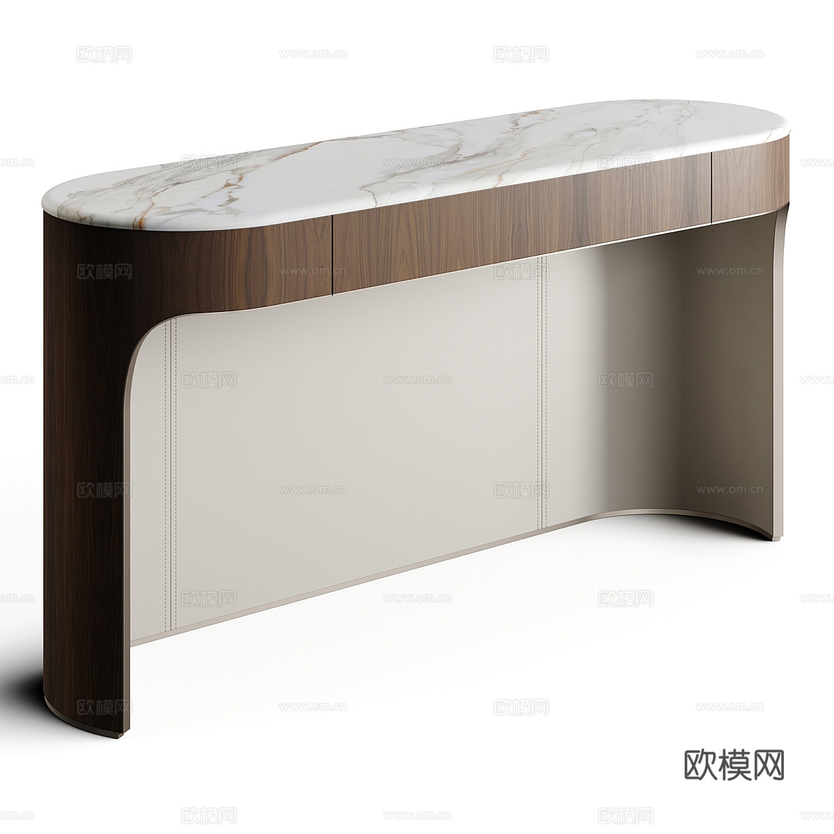 现代意式轻奢端景台 玄关桌3d模型下载（渲染图4）