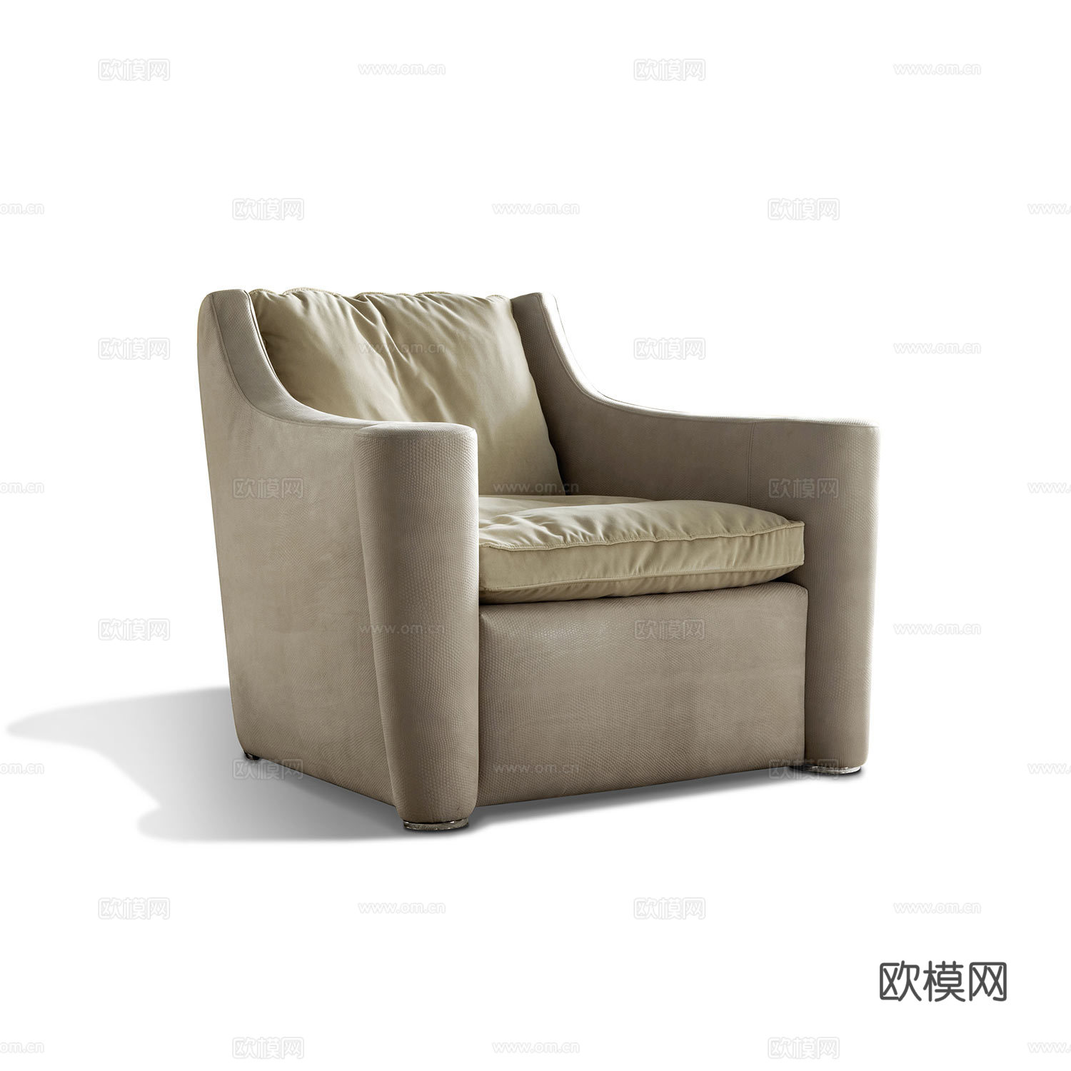 giorgio 意式单人沙发3d模型下载（渲染图1）