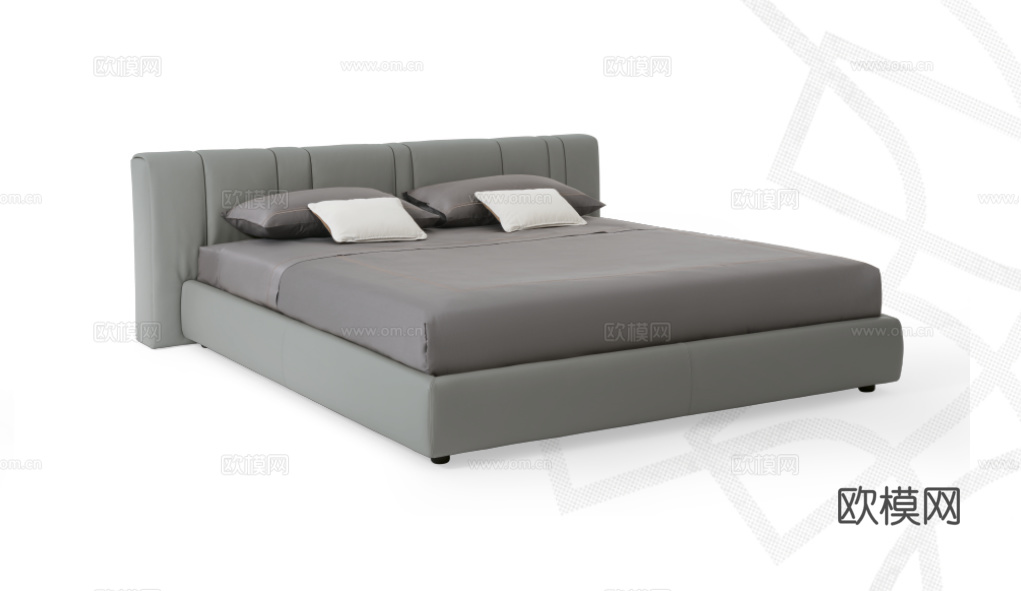 GIORGETTI 意式双人床3d模型下载（渲染图2）