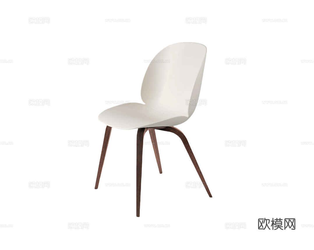 GUBI 餐椅3d模型下载（渲染图1）