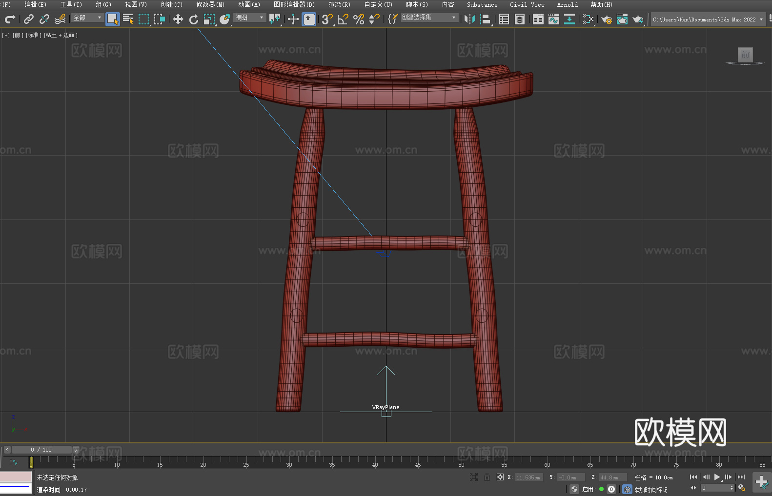 凳子 木凳 吧台凳 高脚凳3d模型