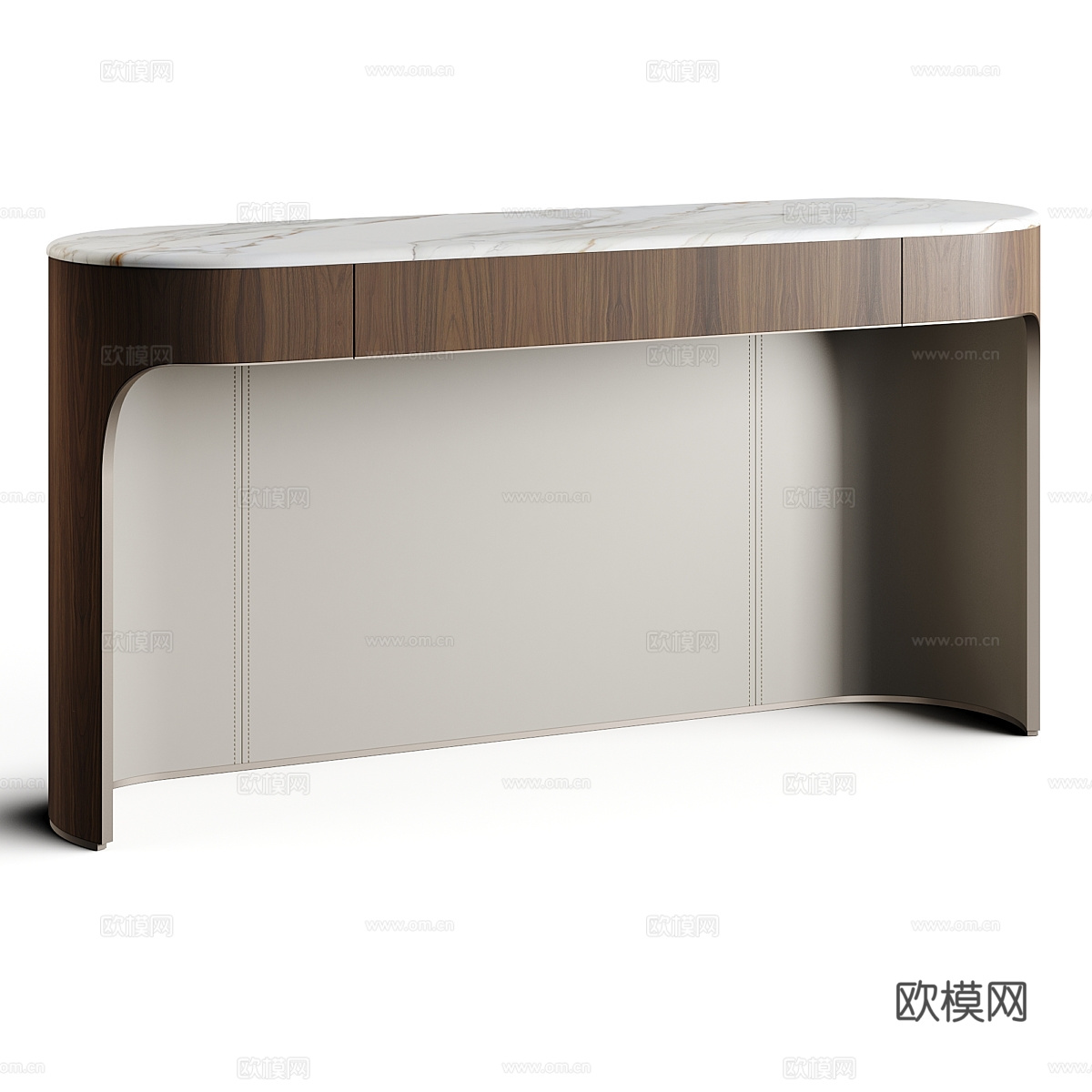 现代意式轻奢端景台 玄关桌3d模型下载（渲染图1）