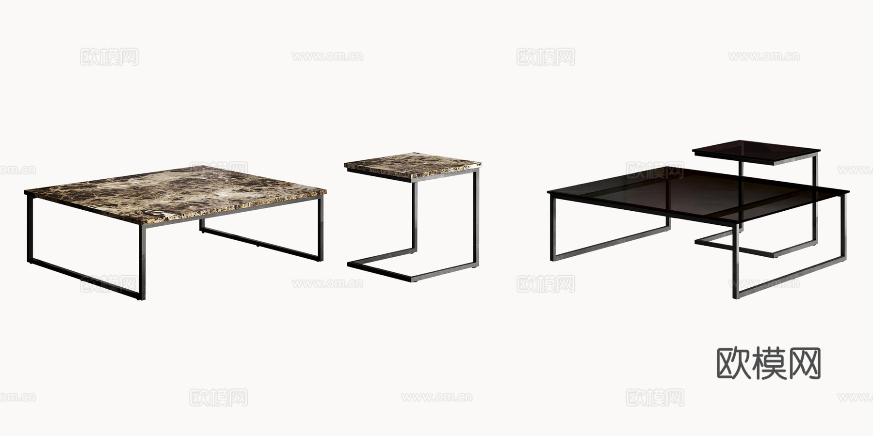 GAMMA 方茶几3d模型下载（渲染图2）
