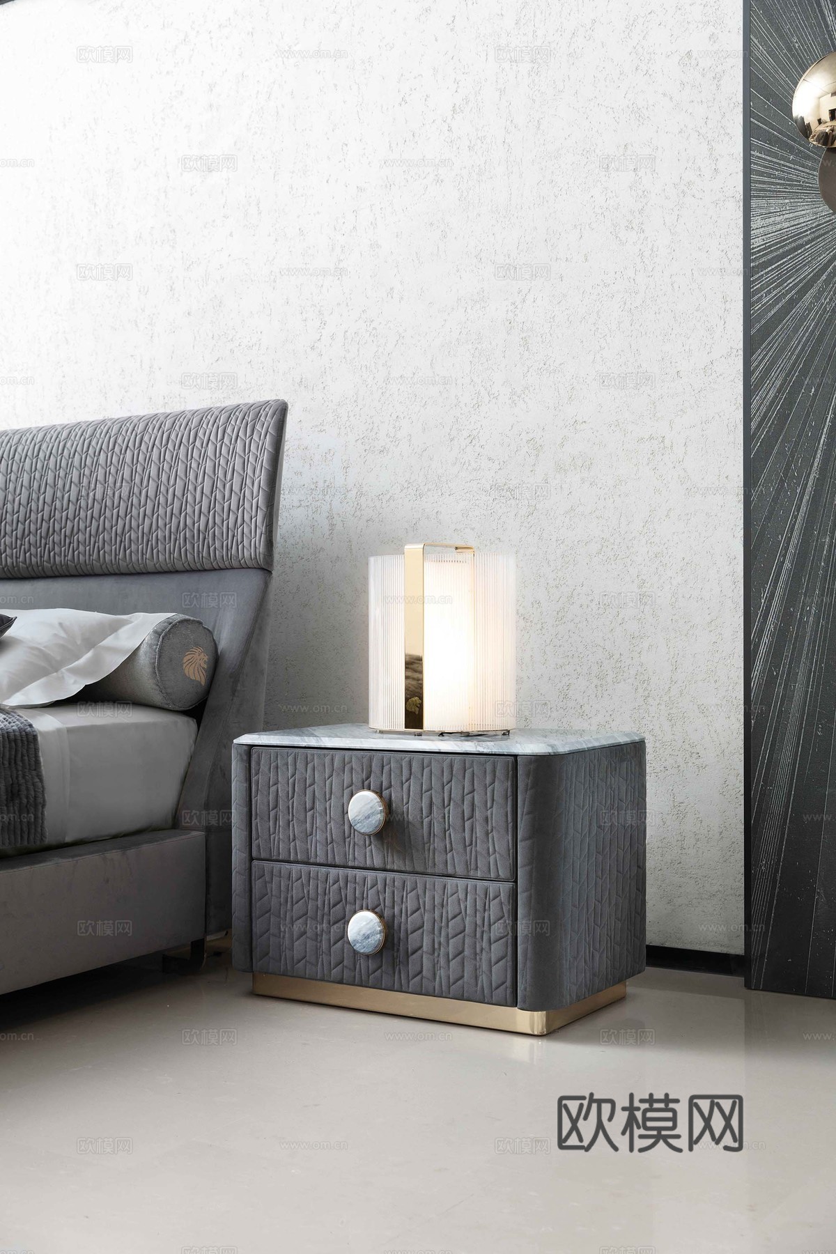 giorgio 意式床头柜3d模型下载（渲染图2）