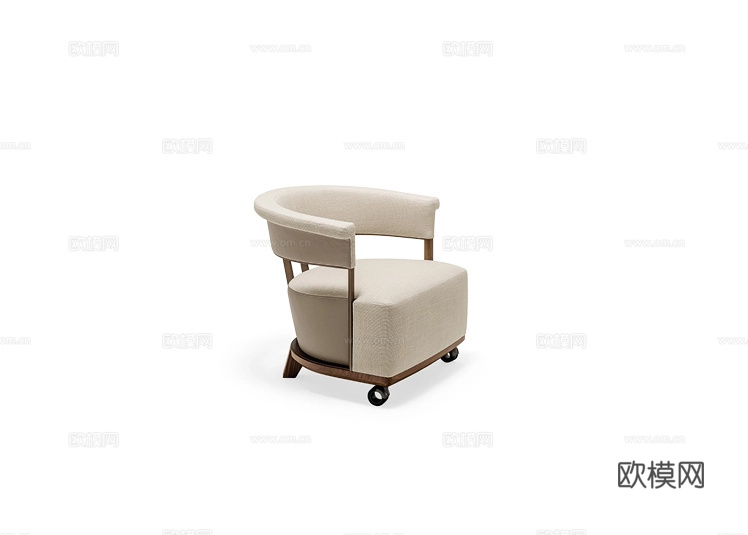 GIORGETTI 意式单人沙发3d模型下载（渲染图1）