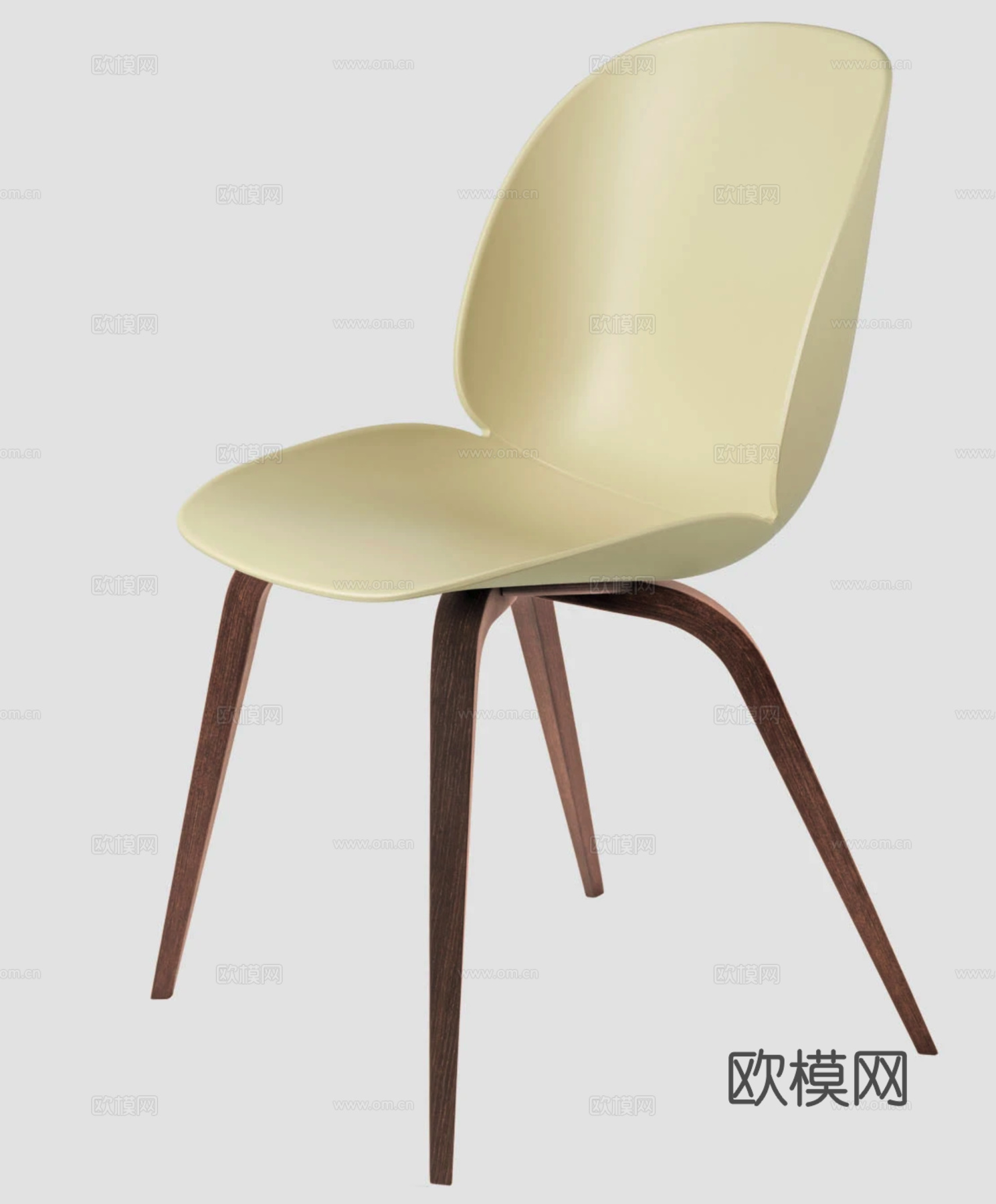 GUBI 餐椅3d模型下载（渲染图4）