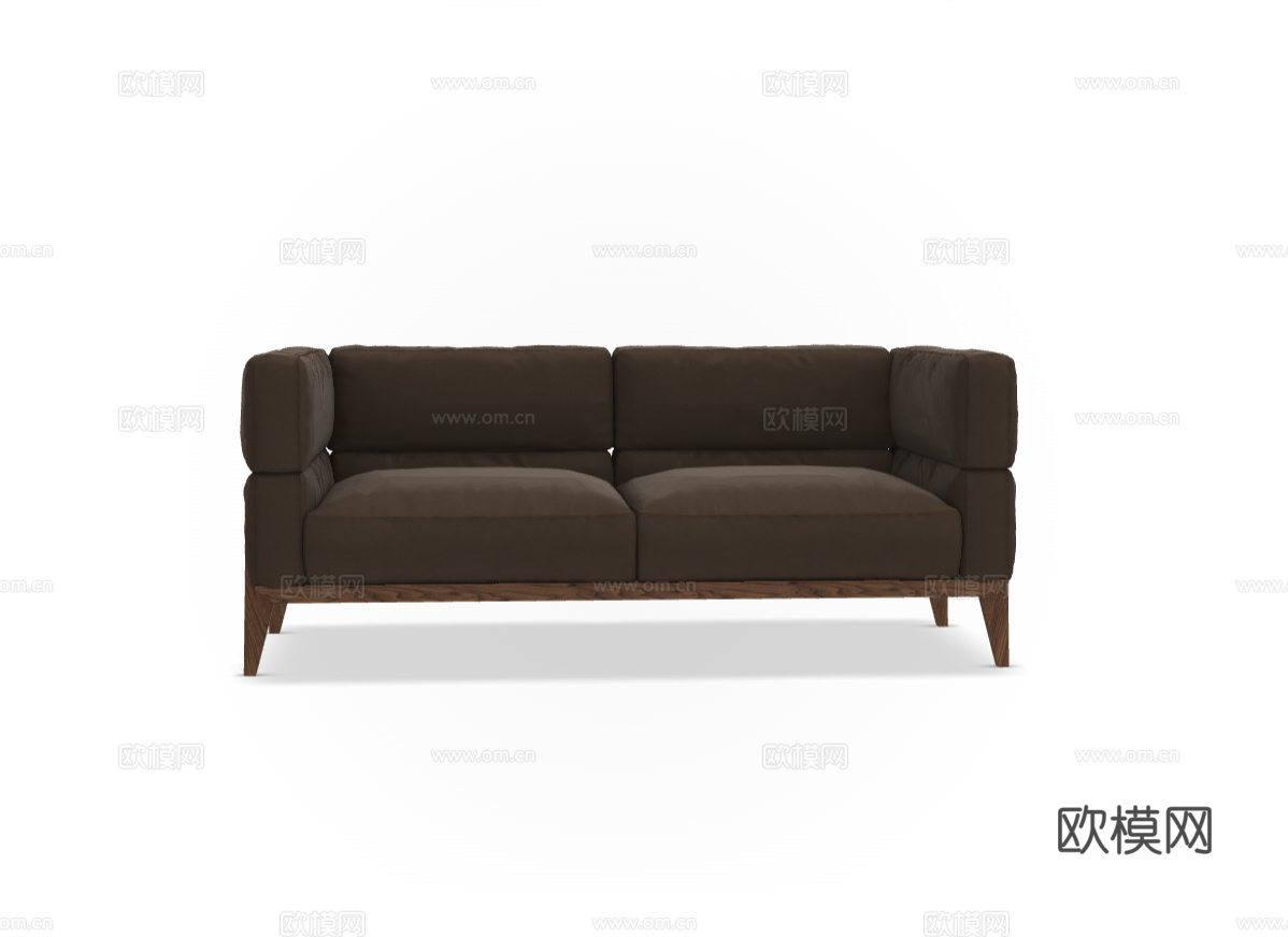 GIORGETTI 意式双人沙发3d模型下载（渲染图1）