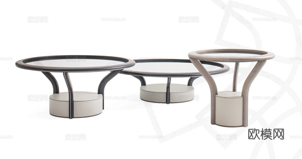 GIORGETTI 意式组合茶几3d模型下载（渲染图2）