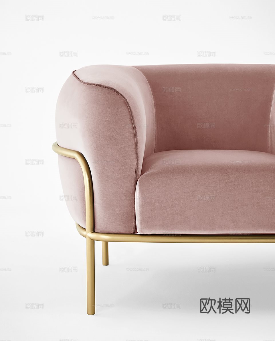 Gallotti&Radice 休闲椅3d模型下载（渲染图2）