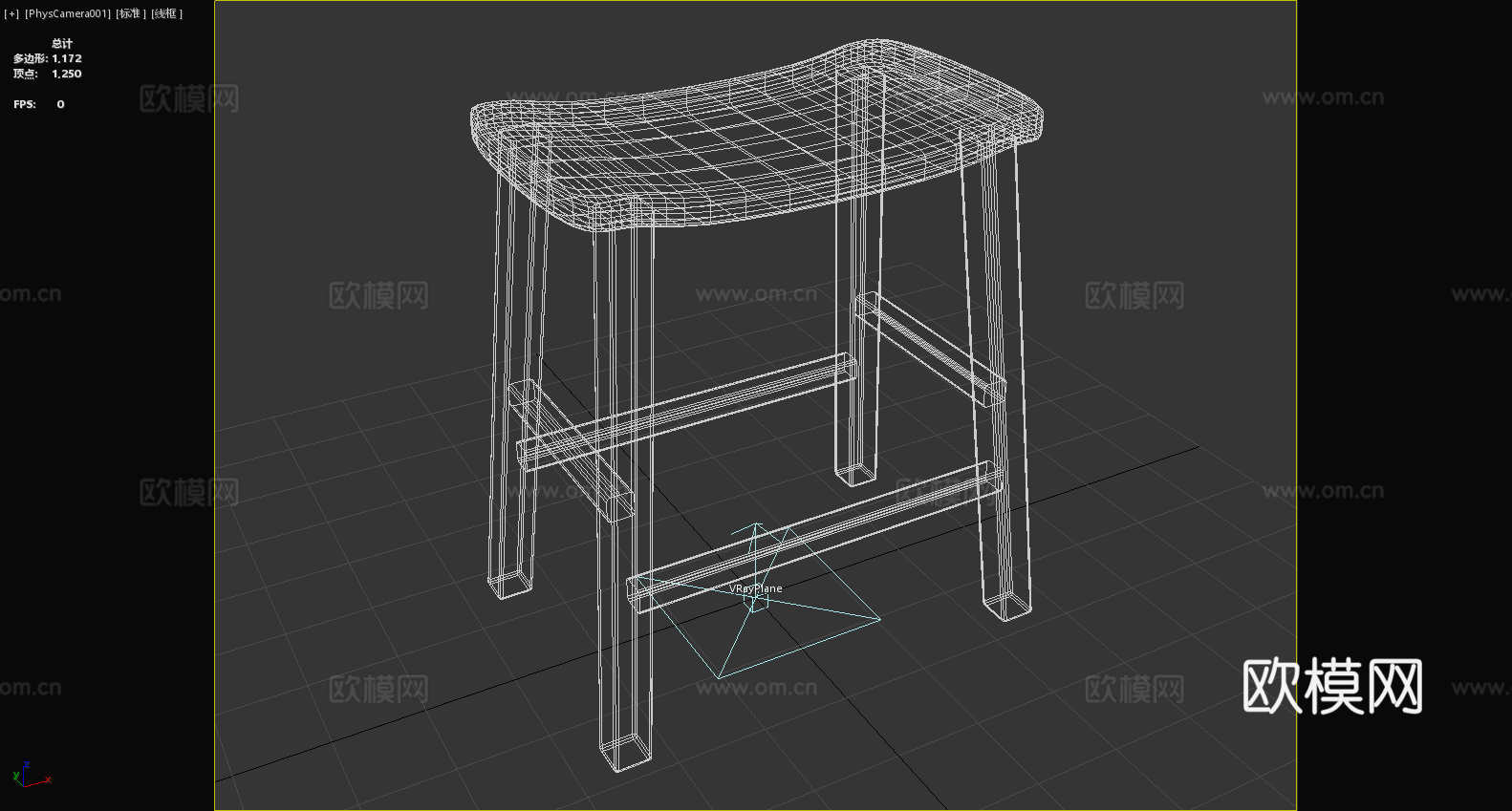 凳子 木凳 坐凳 高凳3d模型