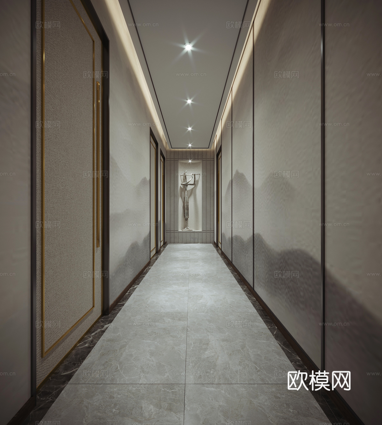 美容院大厅前台3d模型