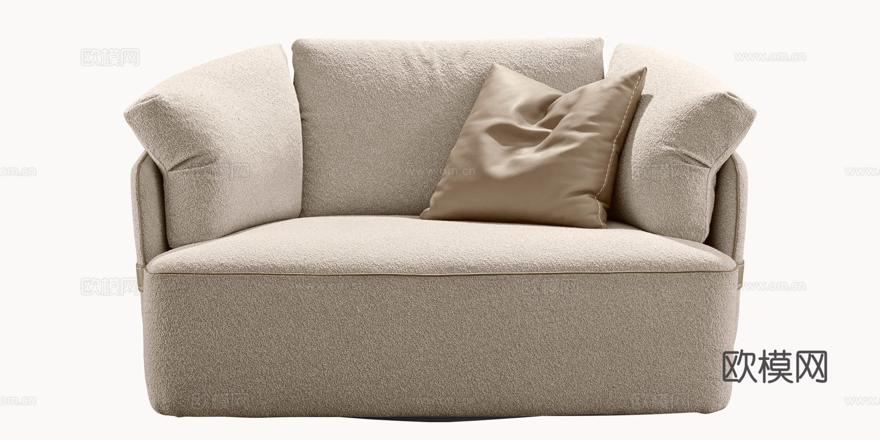 GAMMA 单人沙发3d模型下载（渲染图2）