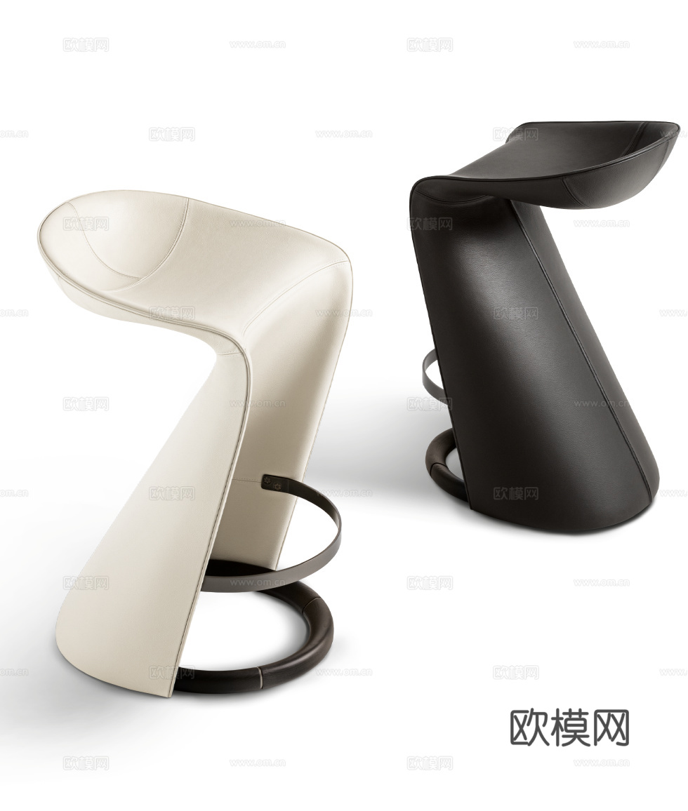 GIORGETTI 意式吧椅 吧凳3d模型下载（渲染图2）