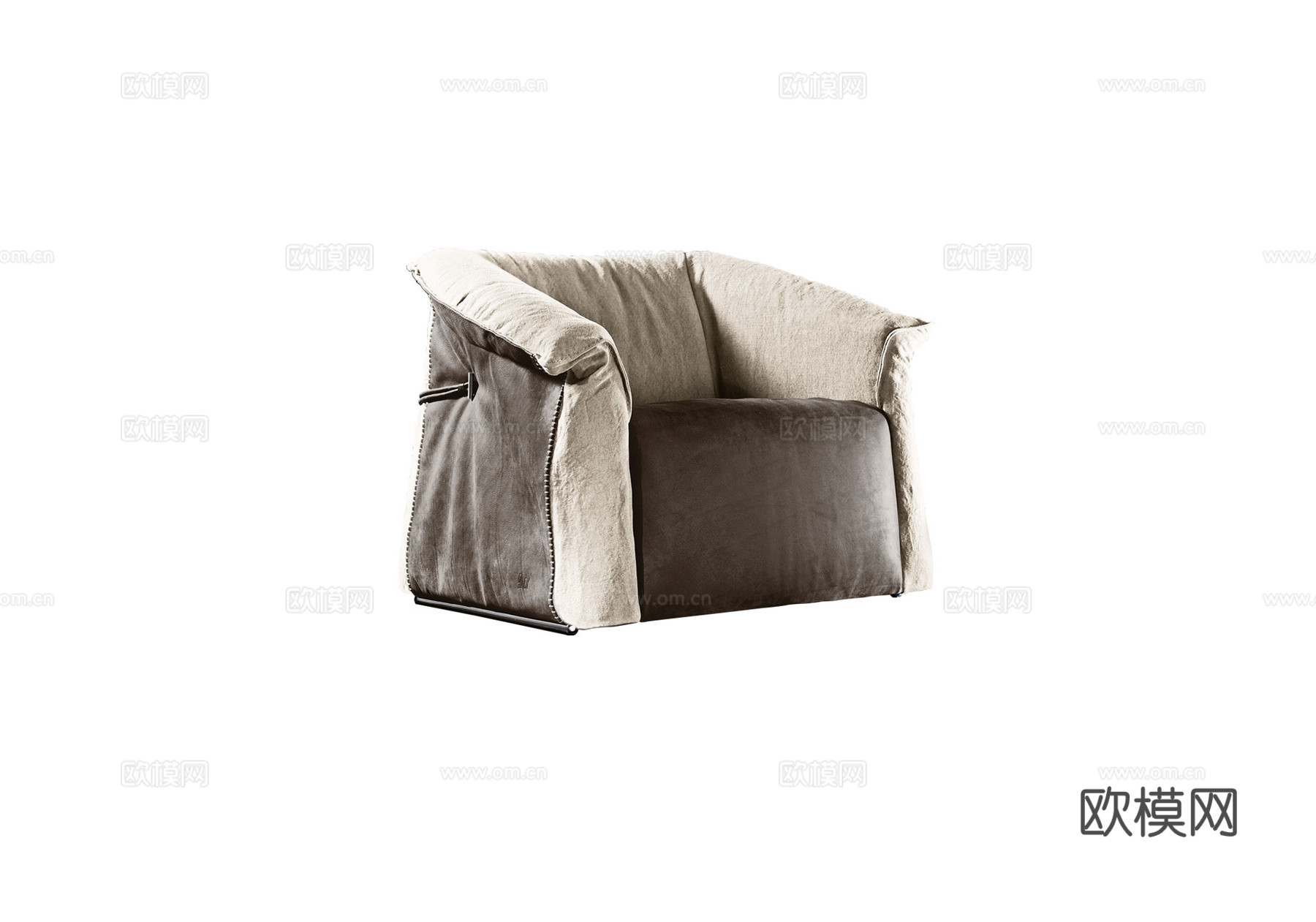 GAMMA 单人沙发3d模型下载（渲染图1）